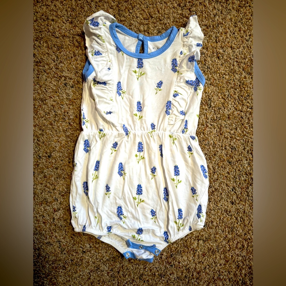 Kyte Baby Bubble Romper in Bluebell size 2T